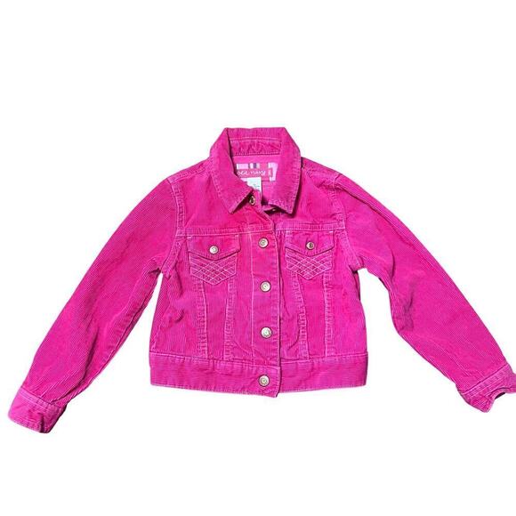 Old Navy Other - Vintage Y2K Old Navy Pink Corduroy Jacket Size Girls XS